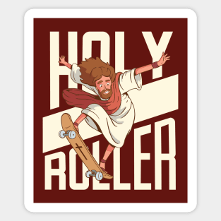 Holy Roller | Funny Skateboarding Jesus Sticker